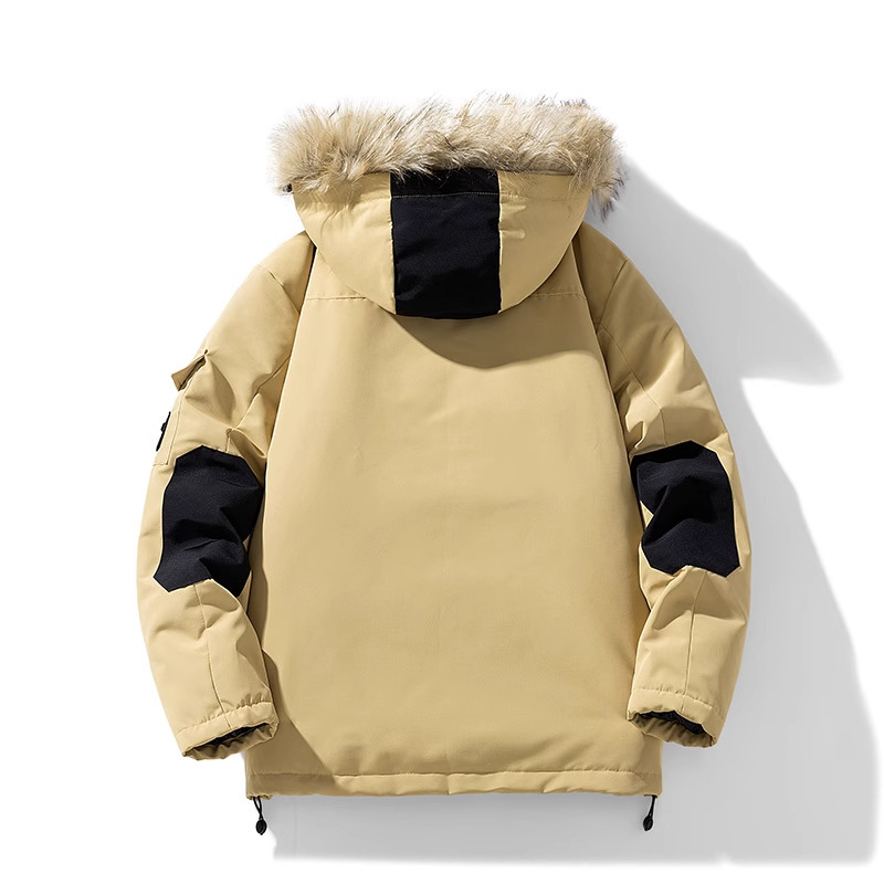 NASA Workwear Party overcomes the new winter trend brand of thick-necked hooded cotton-padded jackets, cotton-padded jackets and coats for men Application Scenario