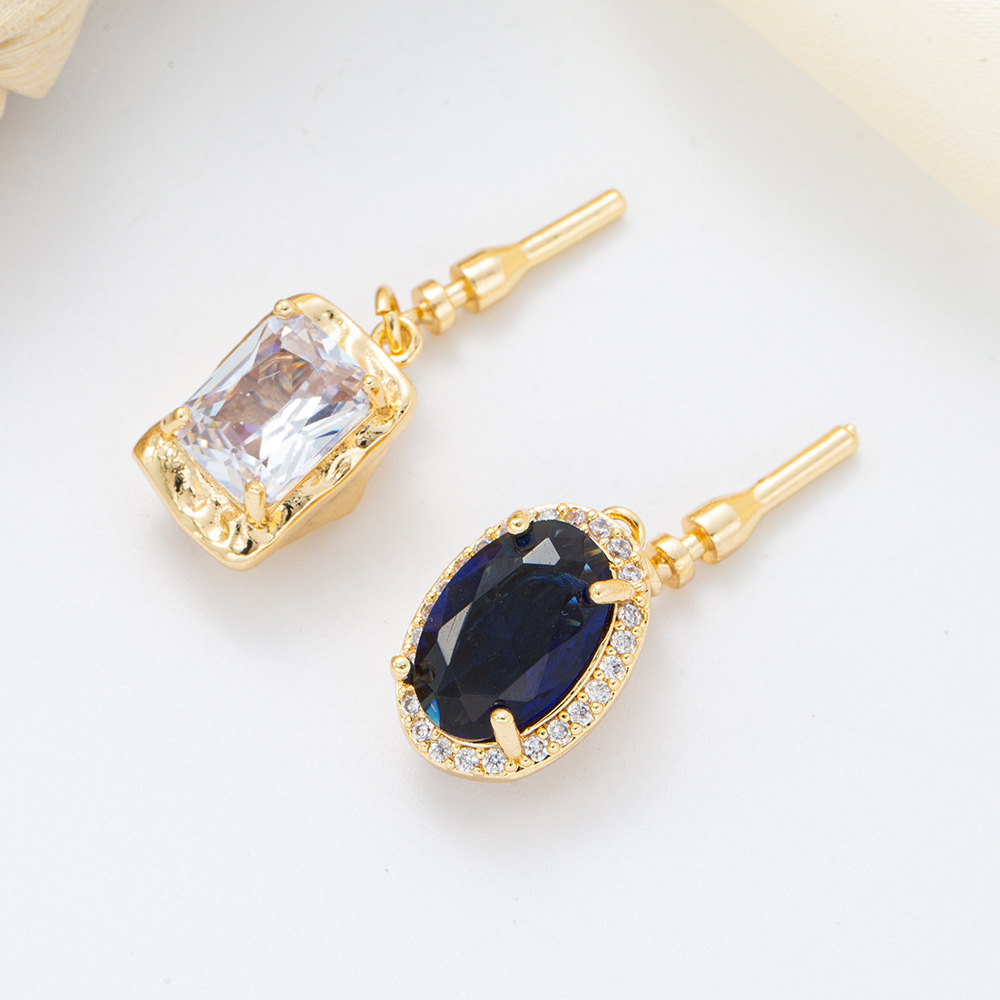 Copper-plated real gold necklace, ingot clasp, diy pearl bracelet, end clasp, clip clasp, plug clasp, connecting clasp accessories details Picture