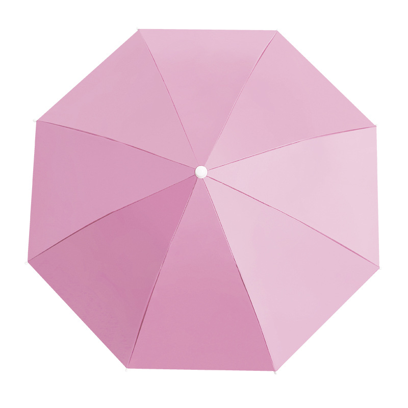 Head-mounted umbrellas for fishing, portable sun umbrellas, large outdoor folding umbrellas, UV and wind protection wholesale Item Picture