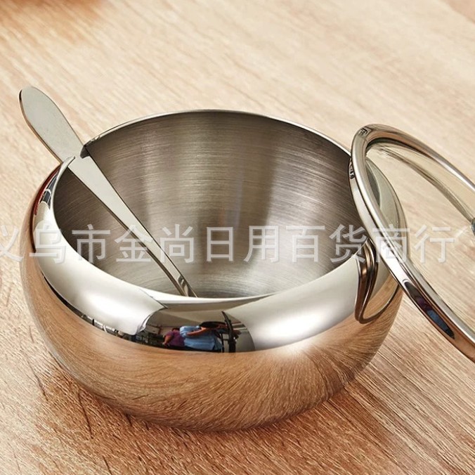 Stainless steel 304 material sugar jar, seasoning jar, spice seasoning bottle, seasoning box, condiment bottle, household kitchen seasoning box details Picture