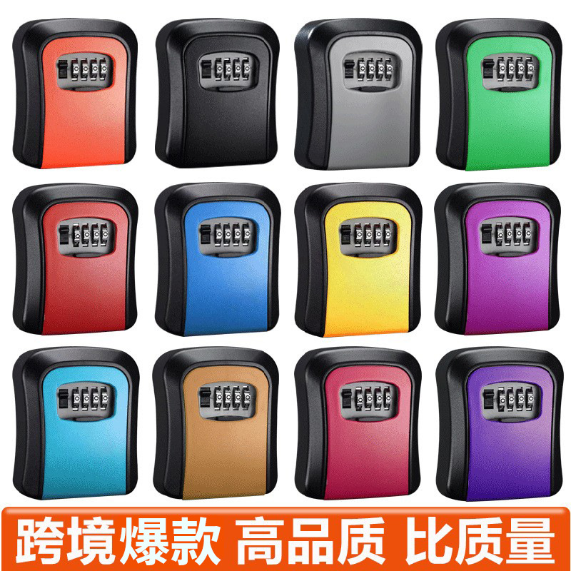 Cross-border foreign trade password key box, decoration password lock, padlock, door home safe, construction site homestay password box