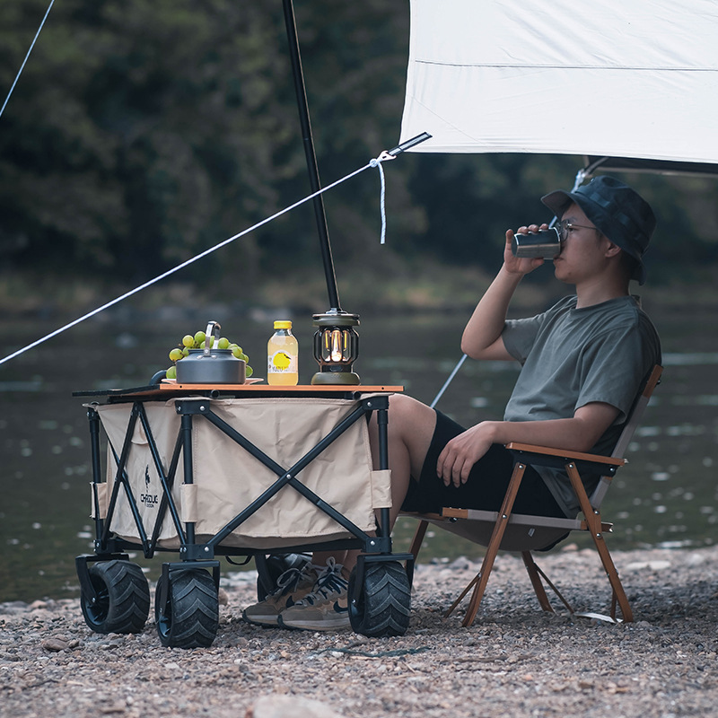Xanaduji outdoor camping vehicle, full folding camping trailer, self-driving spring outing trolley, picnic campsite vehicle details Picture