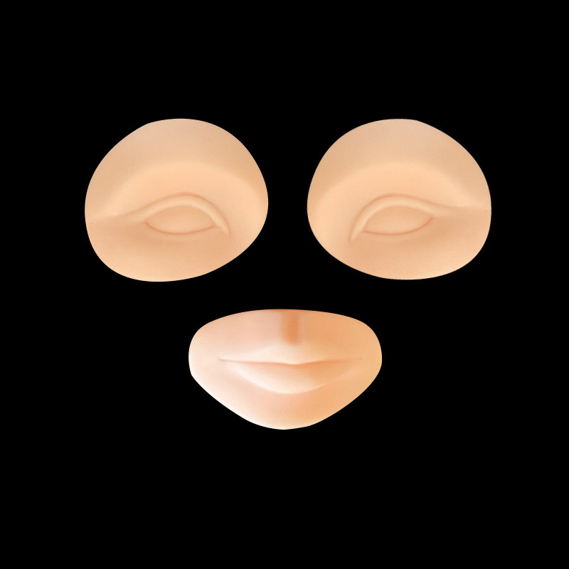 shanilak dummy head with closed eyes, silicone model head, eyelash extension head model, tattoo, makeup, beauty, massage model, practice head Specification image