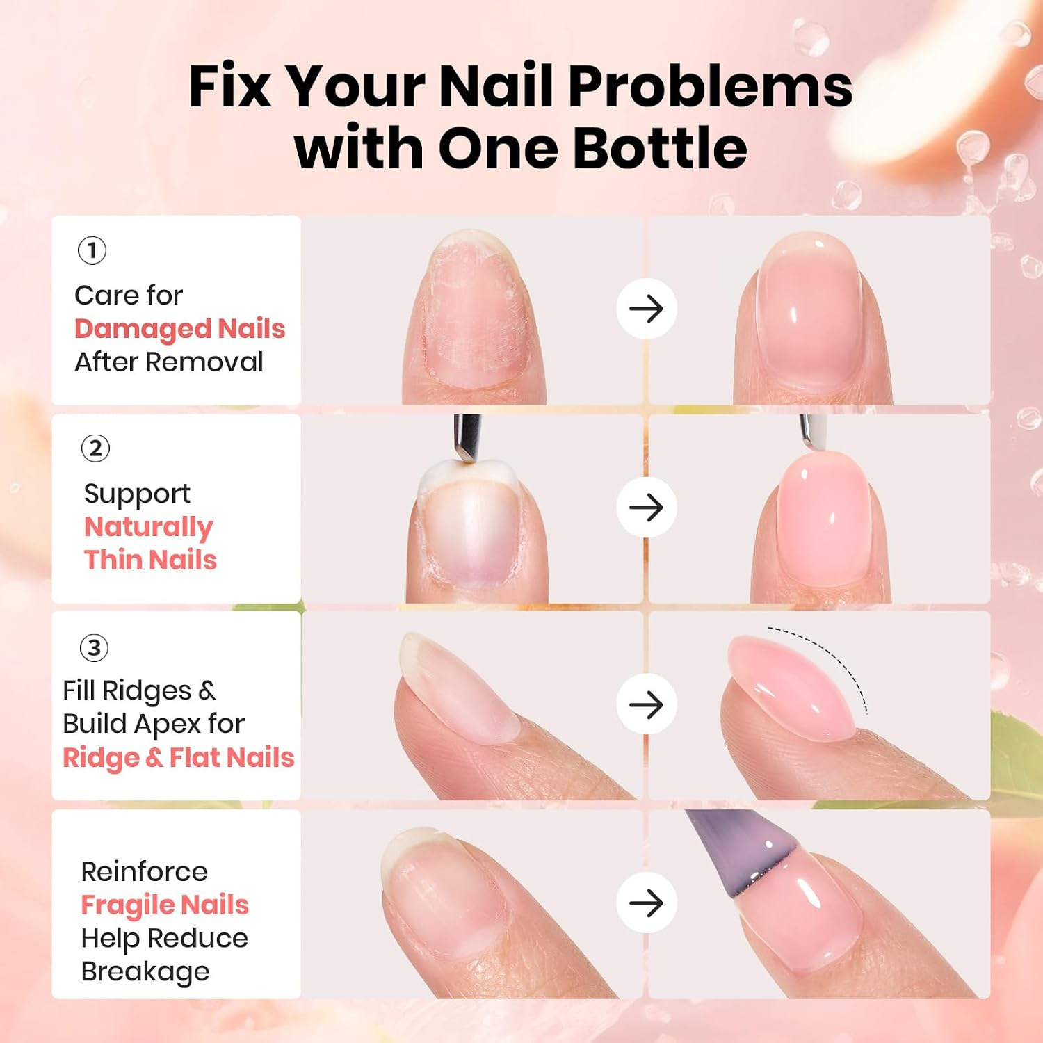 New 12-color colored base glue, a cross-border bestseller, nude nail polish glue, specially designed for baking lamp nail art, factory direct sales details Picture