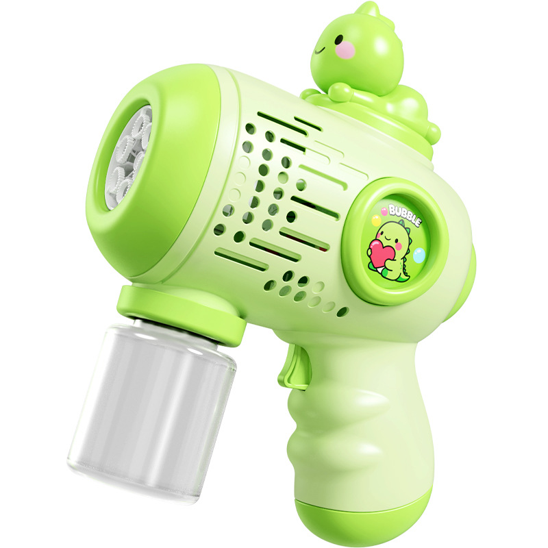 New fully automatic bubble machine, toy bubble blowing, children's handheld electric bubble gun, small steel cannon, street stall wholesale Item Picture