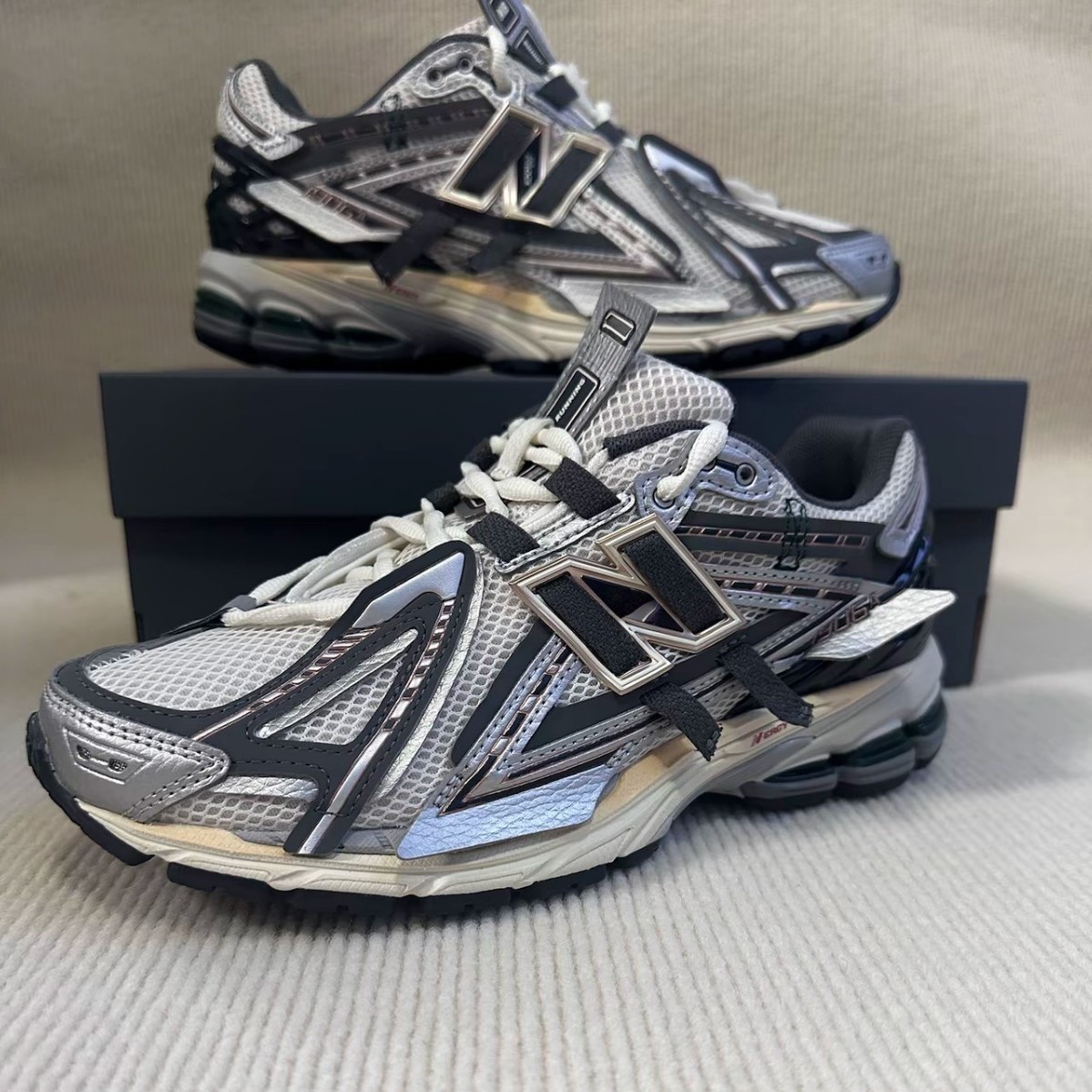 纯原NB1906A做旧解构飘带复古老爹鞋情侣缓震透气休闲运动慢跑鞋