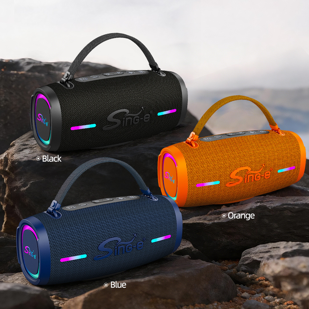 مكبرات صوت في الهواء الطلق من طراز SININ-E CQS-S556 محمولة من طراز RGB-S556 في ساحة الرقص بلوتوث