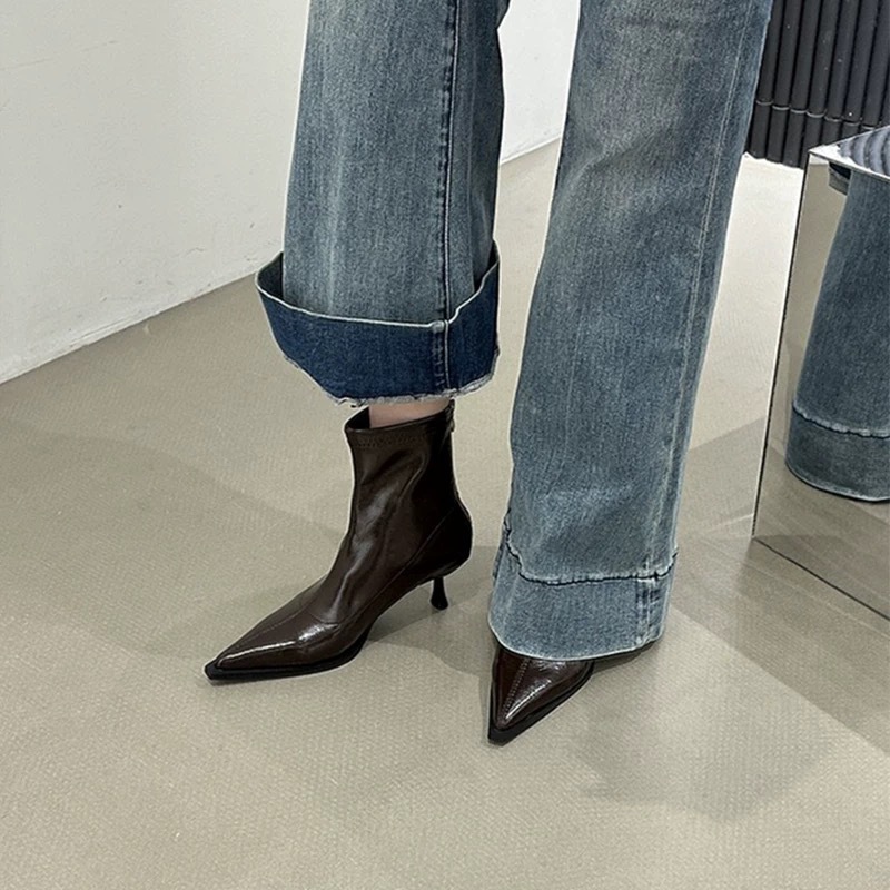 靴子女/男士马丁靴/男士马丁靴冬季/马丁靴/女靴鞋女士长款时尚细节图