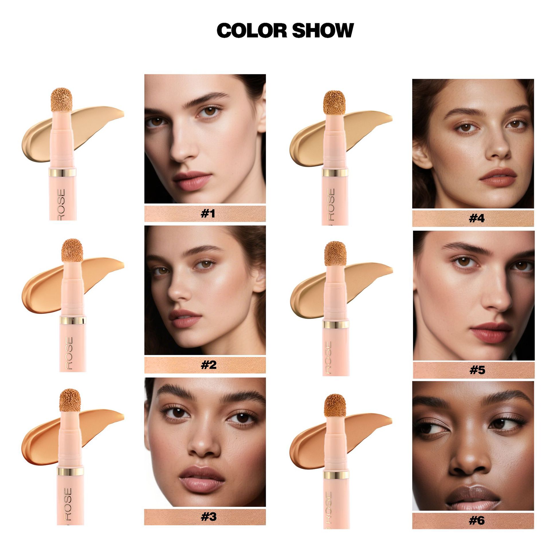Cross-border Concealer lotion is hydrating, smooth and brightening. Concealer liquid covers spots, acne marks and dark circles. Concealer pen Specification image