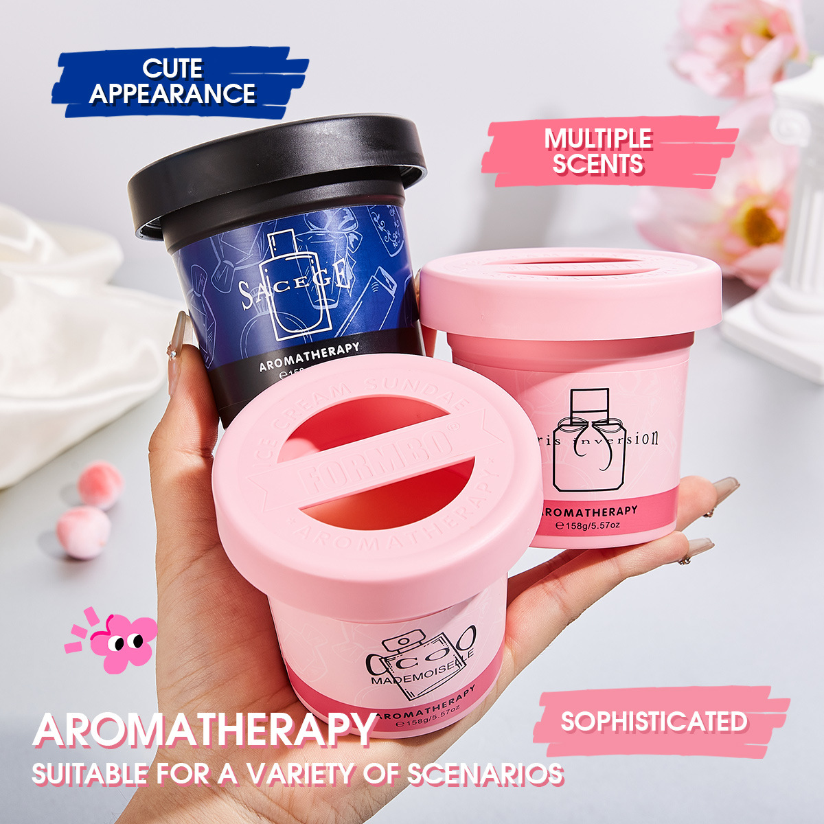 香薰/香薰蜡烛/香薰大豆蜡/石膏香氛/本色恩香薰产品图