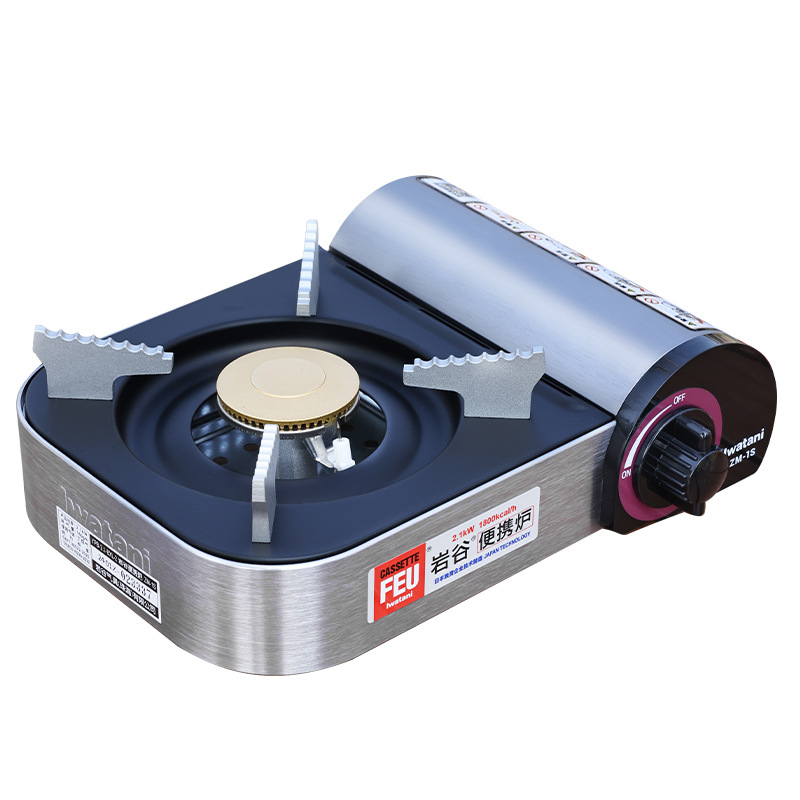 卡式炉/便携户外烧烤炉/户外烧烤炉/折叠瓦斯炉/户外折叠瓦斯炉白底实物图