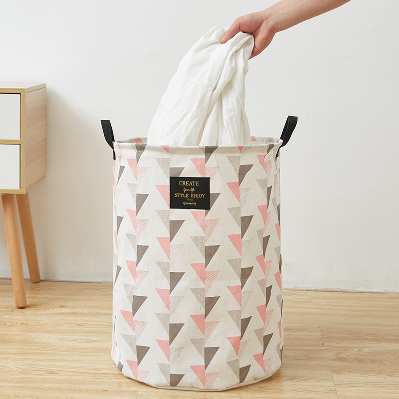 Home fabric dirty clothes basket, dirty clothes basket, folding toys, clothes storage basket for dirty clothes, storage bucket, laundry basket. The size of this linked dirty clothes basket is: diameter 35* height 45cm details Picture