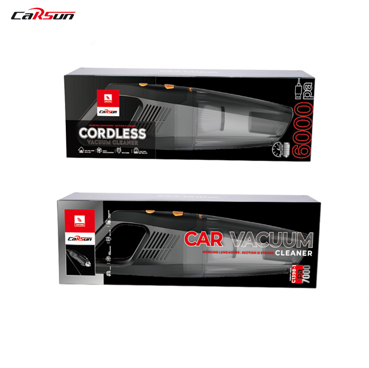 车载吸尘器12V大功率吸尘器便携式车用点烟头USB无线款汽车吸尘器白底实物图