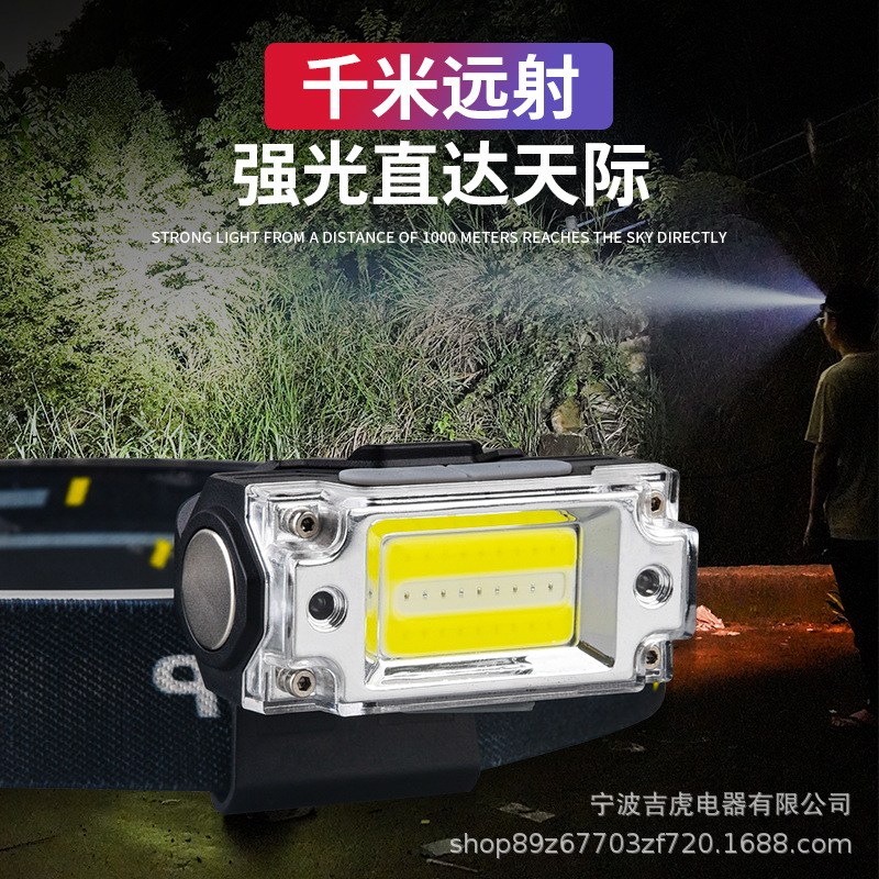 Cross-border mini sensor headlamp, fishing special strong light, ultra-bright cap lamp, ultra-long battery life, multi-functional, essential for sports Specification image
