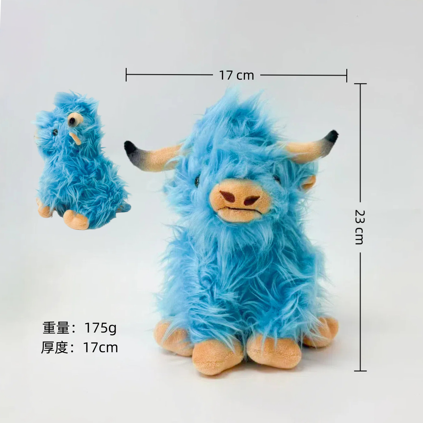 Cross-border new Scottish Highland cow plush toy doll, plush doll, long plush calf doll Application Scenario