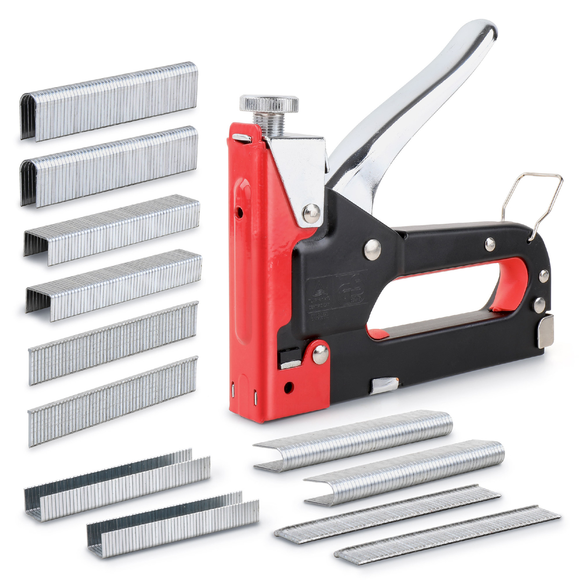 Heavy-duty manual nail shooter, mobile nail gun, stapler, three-purpose gun nail, straight nail, TU type door nail, nail shooting and punching machine Item Picture