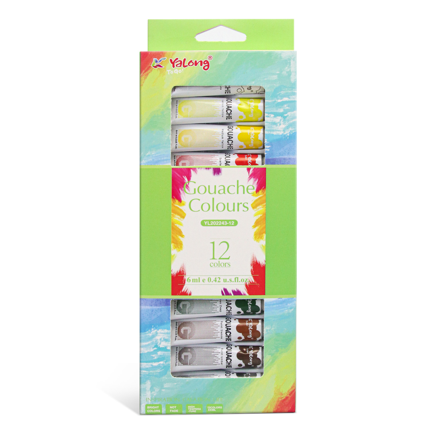 Yalong Cross-border Student Wholesale Student Art Supplies, Hardcover Waterproof Painting Children's Watercolor Set details Picture