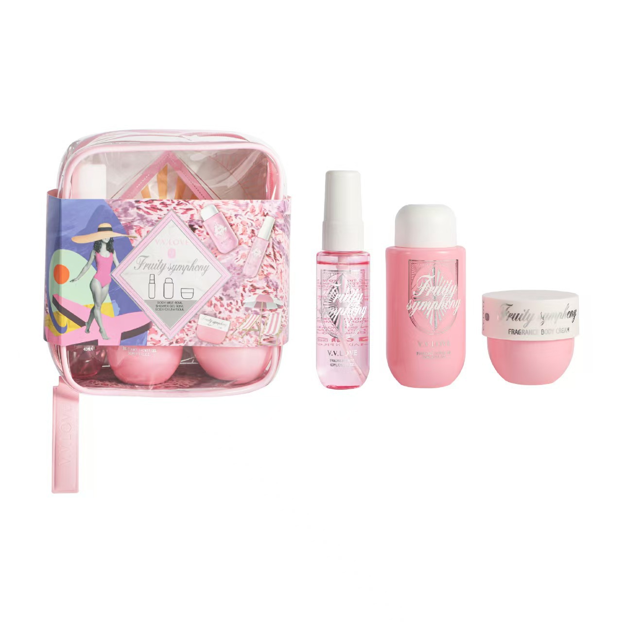 Comercio exterior transfronterizo nuevo producto 90ml body spray perfume set caja tropical bodymist perfume de venta caliente gourmet tono perfume femenino perfumes perfumes perfumes personalizados perfume de seis zonas comercio exterior Item Picture