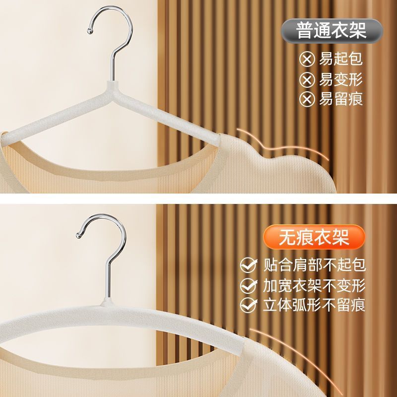衣架/实木衣架/植绒衣架/衣架服装厂/翼型晾衣架细节图