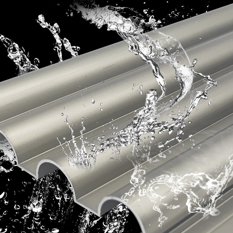 铝合金波浪板幕墙广告门头装饰长城板格栅凹凸铝单板波纹板铝型材细节图