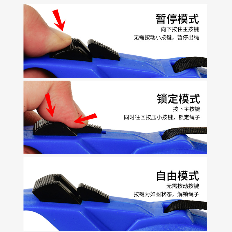 Pet leash, dog automatic retractable leash, pet automatic retractable leash, dog walking leash, dog chain, dog leash Specification image