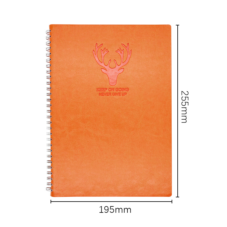 Yalong Cross-border Leather A5 Notebook Calendar Day Plan Special Notebook Soft Leather Printed Spiral Notebook
