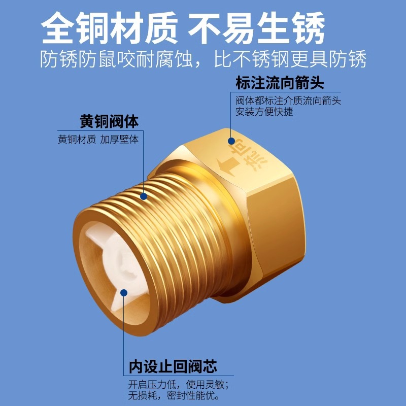 金色阀门接头 304不锈钢快速连接水暖配件家用工业用产品图