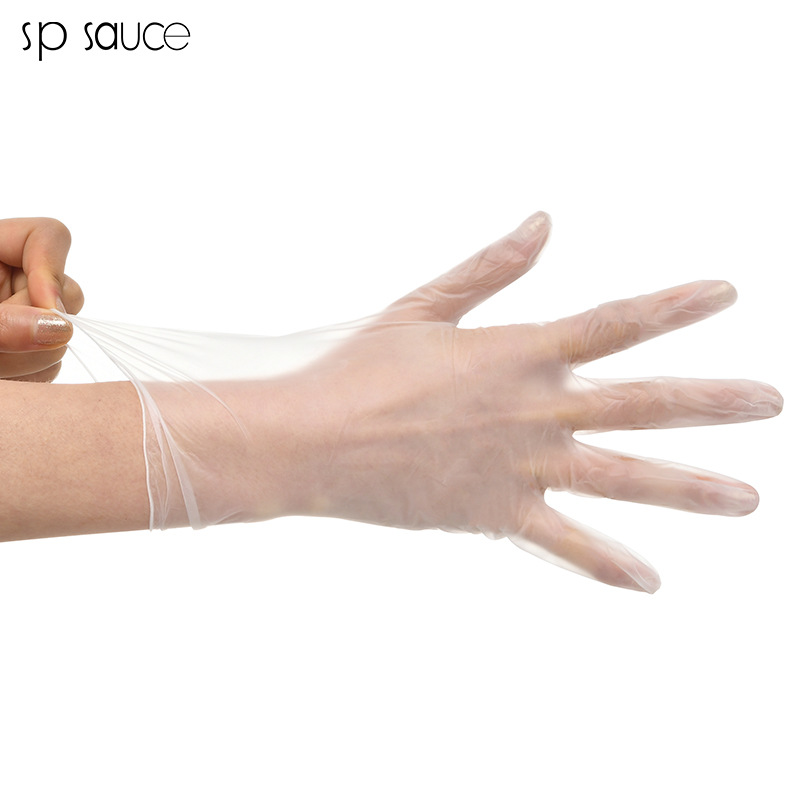 100 pairs of disposable nitrile latex anti-cross household protective thickened pvc isolation nitrile gloves Item Picture