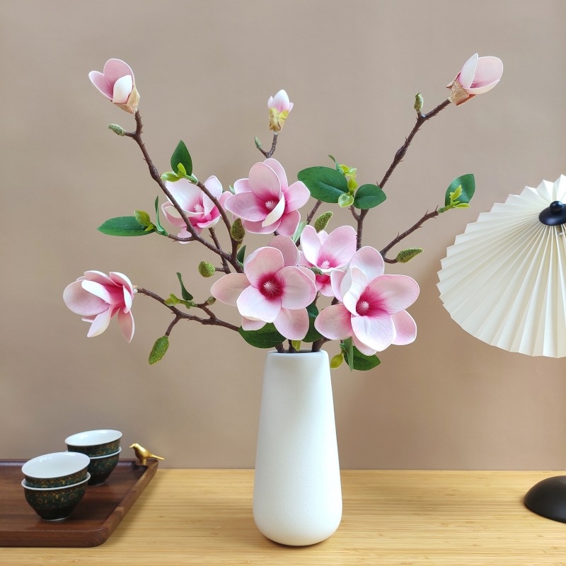 仿真花DIY发饰配件/仿真花/5朵塑膠花/假花/假花批发细节图