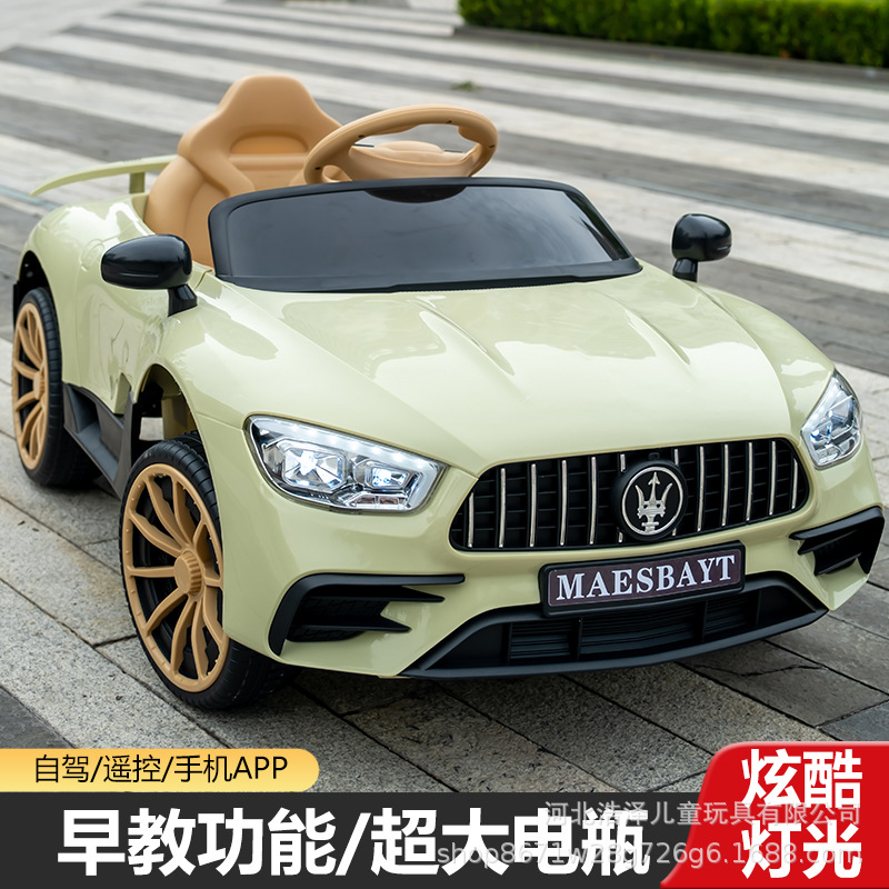新款儿童电动车宝宝四轮汽车可坐人男女小孩婴儿玩具遥控充电跑车产品图