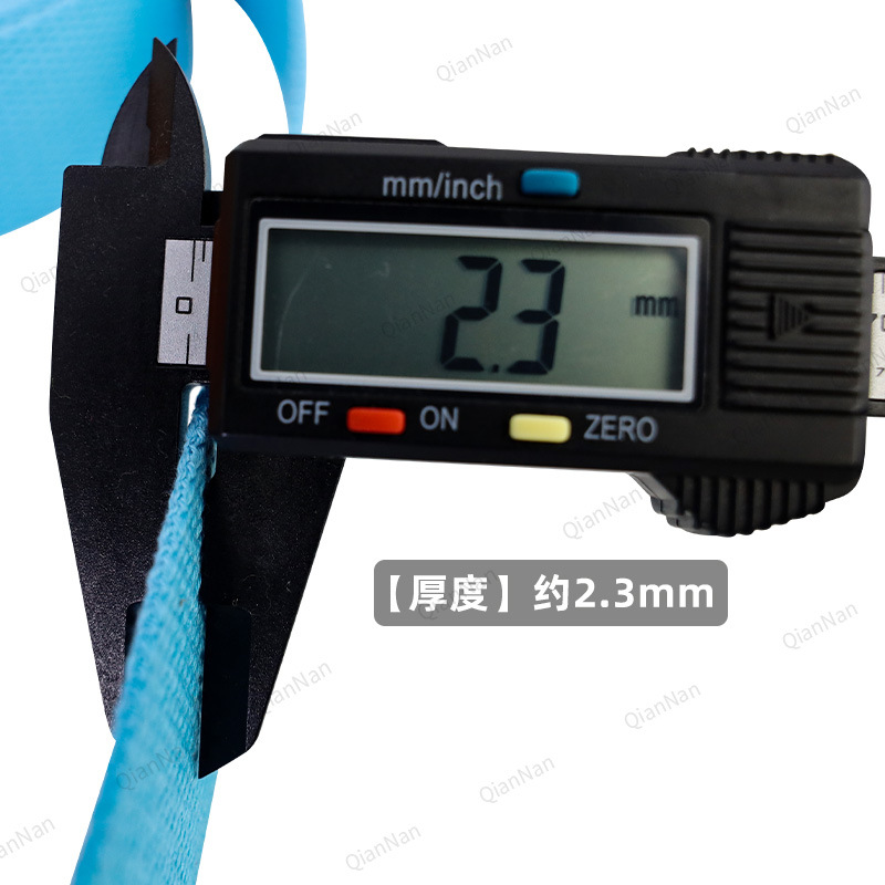 38mm ancho blanco y negro color liso algodón tejido correa de equipaje correa de yoga cinturón de lona estilo simple Specification image