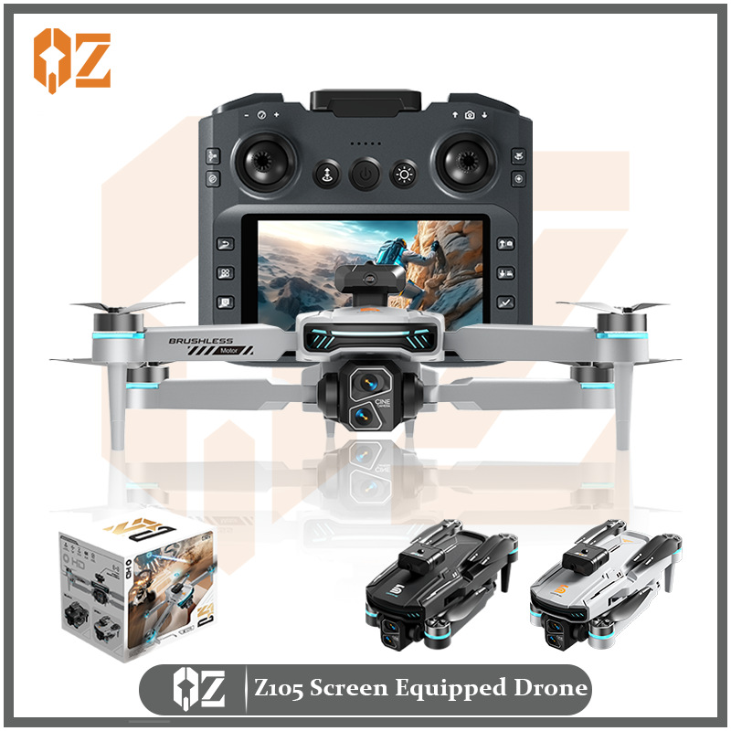 The Z105 unmanned aerial vehicle features a brushless 4.3-inch large screen, high-definition dual-camera remote control, ultra-long battery life, and intelligent obstacle avoidance remote control aircraft