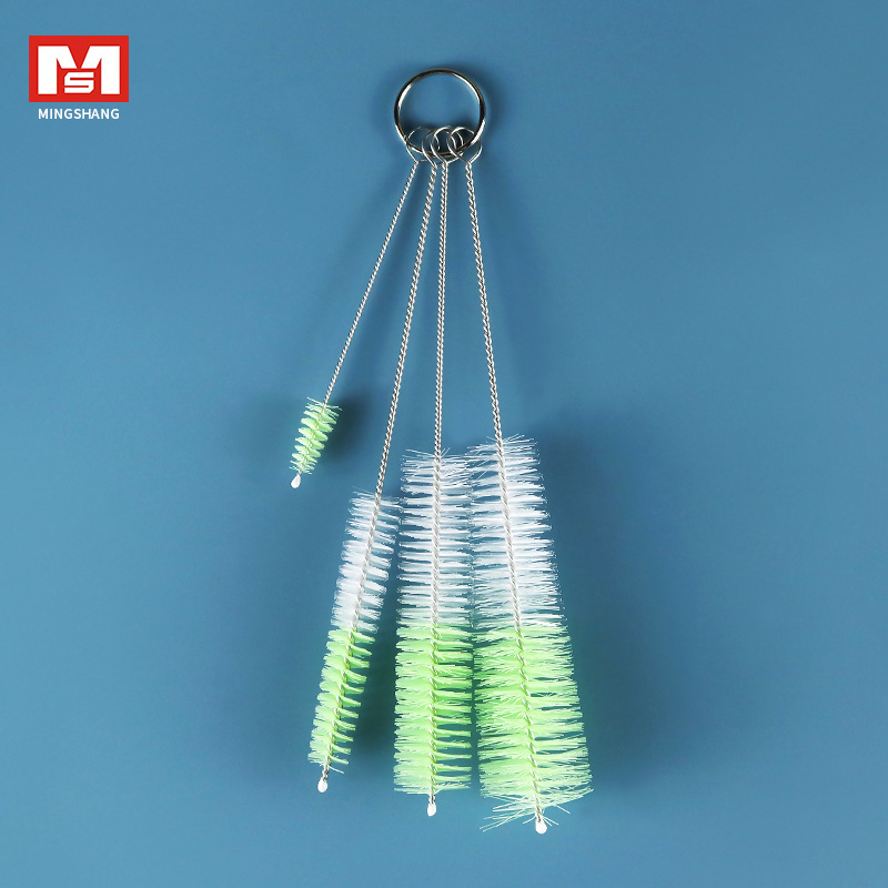Japanese MS 2252 Spout, bottle, nipple, straw brush set, small hole, fine spout brush, teapot cleaning brush 4-piece set Application Scenario