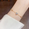 This Instags-style sweet, cool, fashionable and exquisite heart-shaped chain bracelet exudes a sense of sophistication and a niche design. It's a versatile summer accessory details Picture