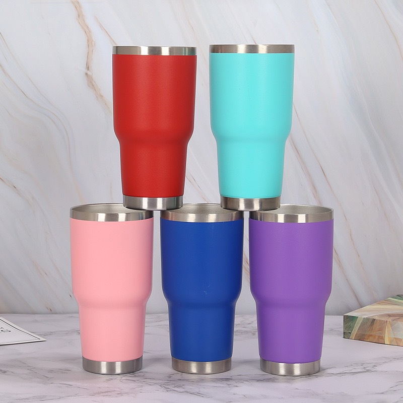 304 stainless steel insulated and chilled ice cup, creative car water cup, coffee cup and beverage cup details Picture