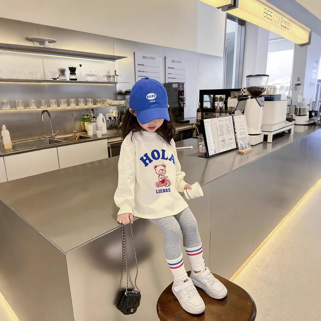2025 New Style Girls' Set, Spring and Autumn Baby Stylish Cotton Soft Clothes, Children's fashionable Casual T-shirt Two-piece set. Application Scenario