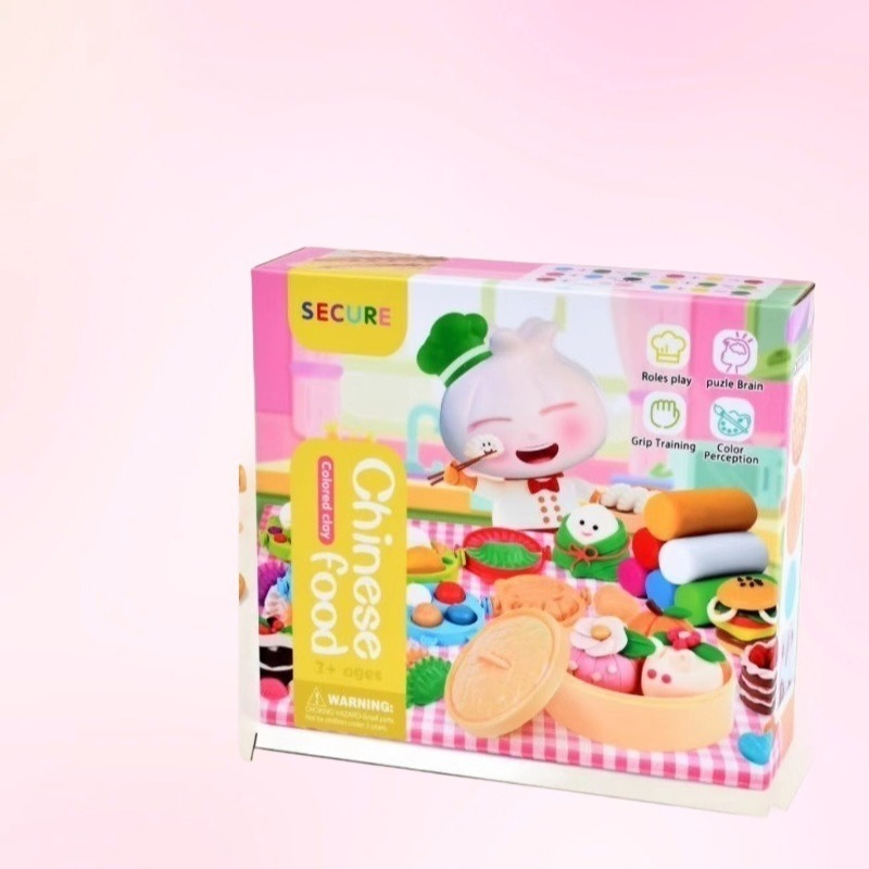 Educational children's plasticine, colored clay, light clay, baby toys, 6-color, 8-color, 12-color, 24-color clay storage buckets Item Picture