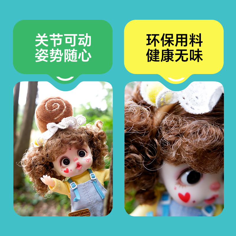 Trendy creative pendants, fashionable mobile phone pendants, vinyl dolls, cute ob11 doll figurines, girls' gifts Application Scenario