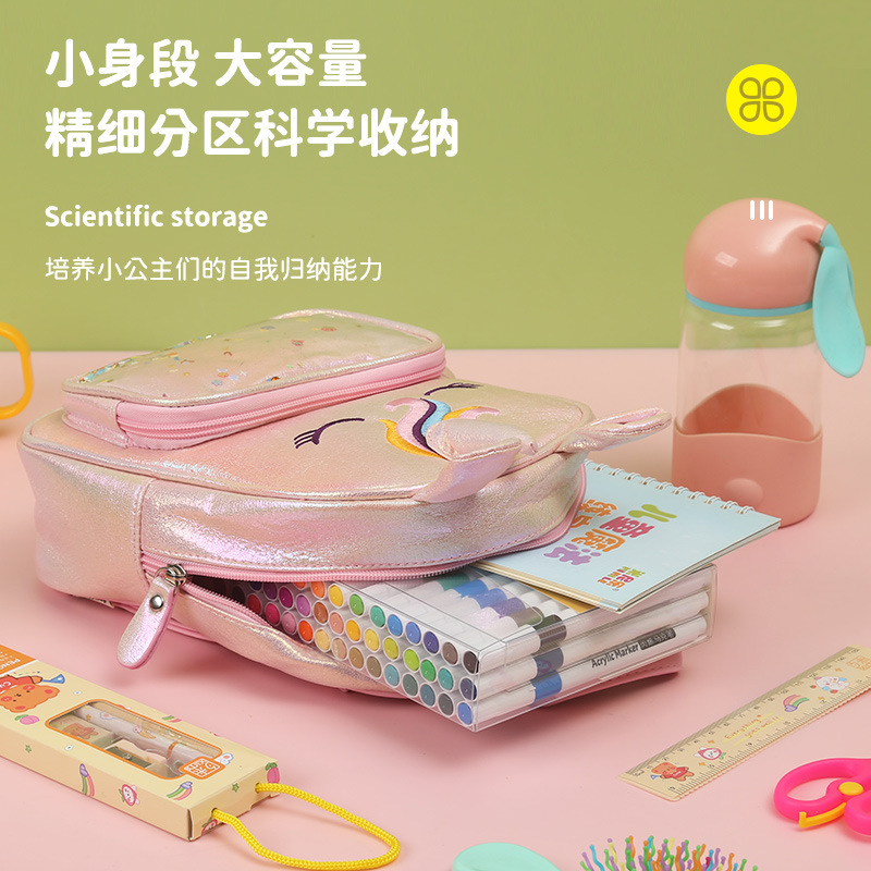 Big tail cat, unicorn, cute princess backpack, girls' schoolbag, fashionable, casual, trendy and cute little bag Specification image