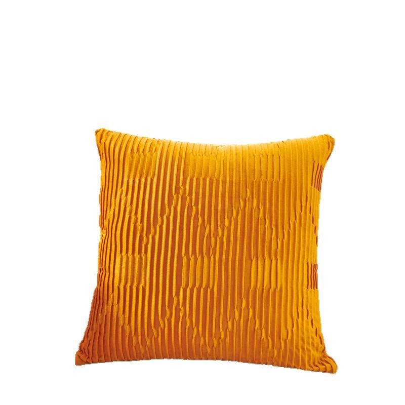 Foreign trade cross-border Dutch fleece pillowcase, computer pleated process embossed sofa lumbar rest, bedroom nap pillow cushion Item Picture