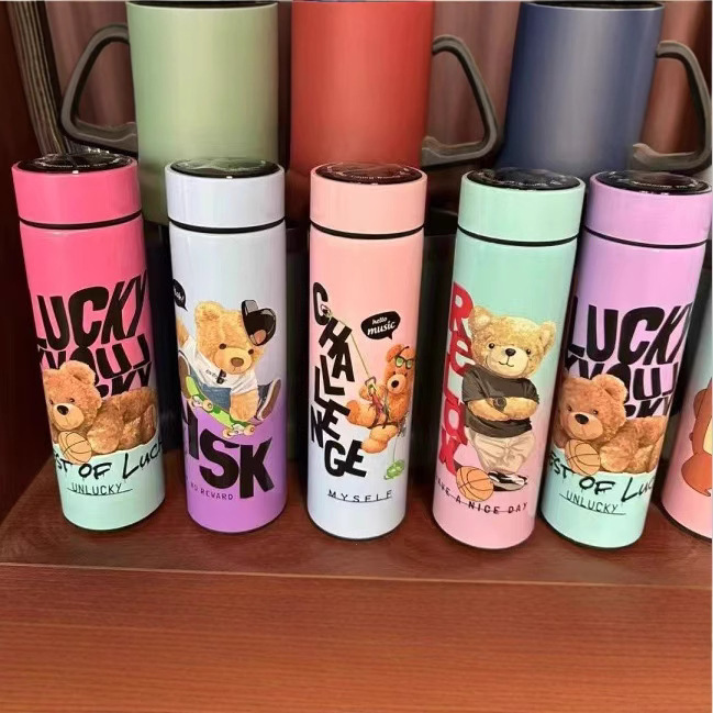 不锈钢卡通保温杯学生小熊背书包便携跨境直杯儿童外贸花馍系列 Application Scenario