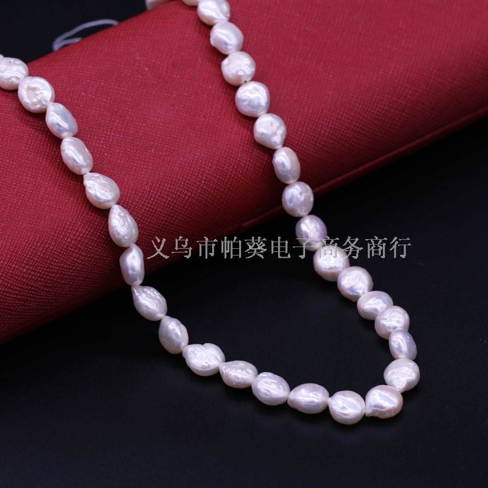 Wholesale of natural freshwater pearl Baroque small button pearls 8-9mm DIY jewelry accessories and hand-strung beads Application Scenario