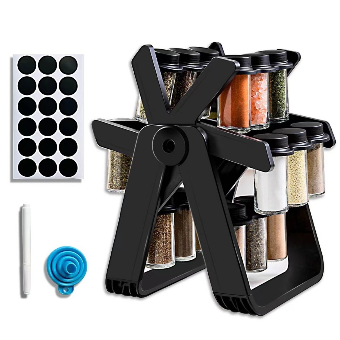 جلب عبر الحدود مع 18 علبة من علب العلب الزجاجية الدوارة من عجلة فيحة السحاب Item Picture