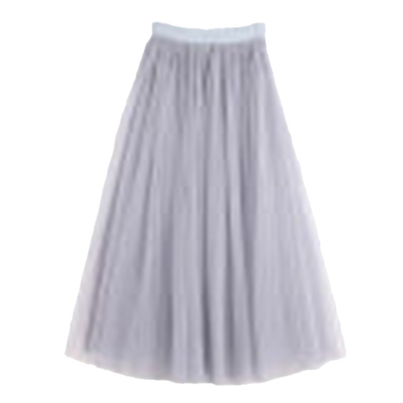 Spring/Autumn 2026 new solid-color slimming mid-length tulle skirt for women Item Picture
