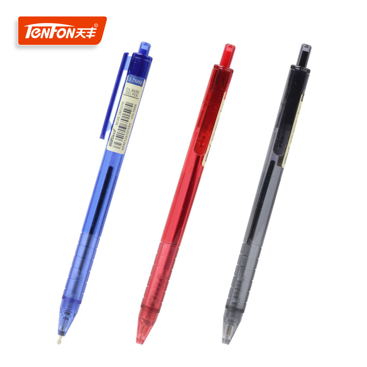 Tianfeng Red Blue Black Plastic Smooth Oil Pen 5908 Ballpoint Pen Direct sales from the manufacturer