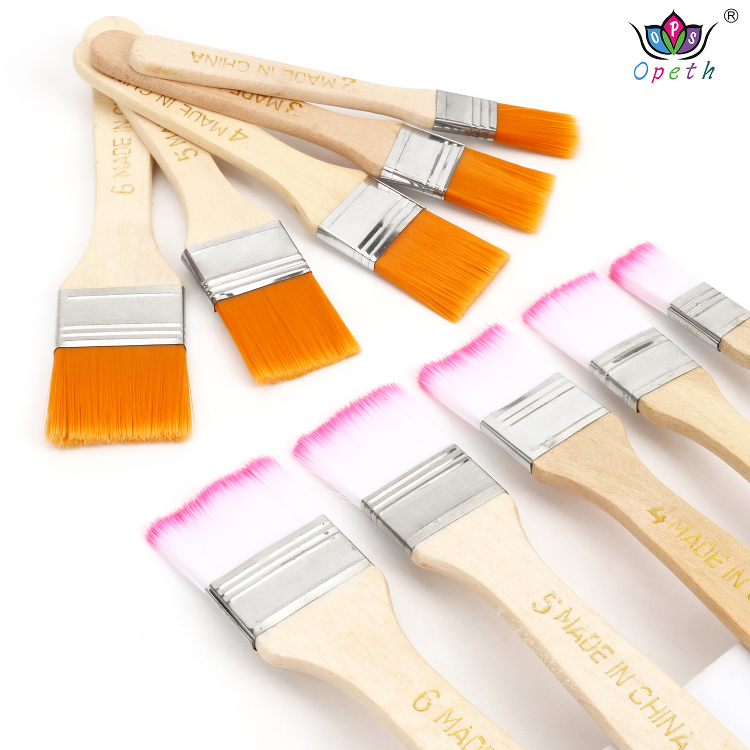 The manufacturer is selling 5 nylon bristle brushes, oil painting brushes, art drawing and graffiti brushes, and student painting tool brushes Application Scenario
