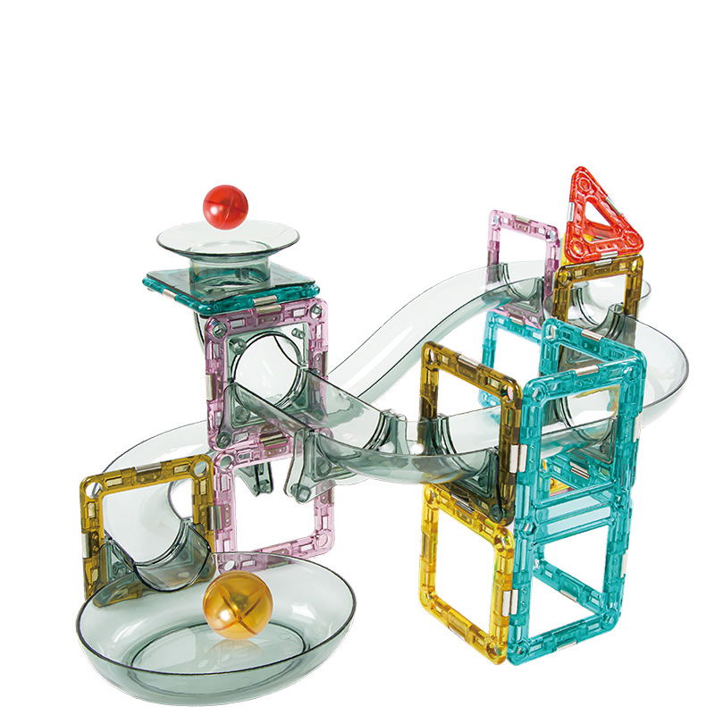 Wholesale of cross-border color window pipe building block assembly magnetic sheets, children's small magnetic bricks, pipe building block assembly toys Application Scenario
