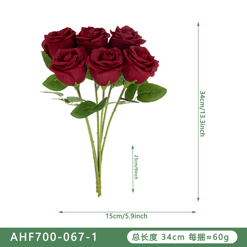 Cross-border best-selling artificial flower bricks, stones, roses, home and hotel flower arrangements, decorative items, wedding flowers, artificial flower props details Picture