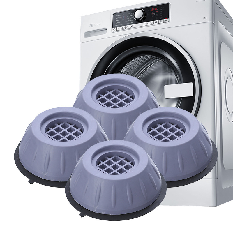 Anti-slip and shock-absorbing rubber pads for drum washing machine feet, height-increasing anti-running and shock-absorbing pads for general refrigerator bases
