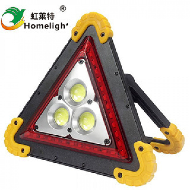 Multi-functional triangular COB charging work light, portable camping light, led outdoor car warning, portable work light Application Scenario